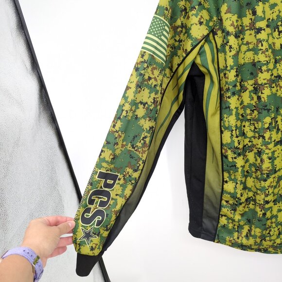 PCS Pursuit Combat Systems Paintball Jersey Digi Camo Green Small‎ VTG Tactical - Picture 4 of 9